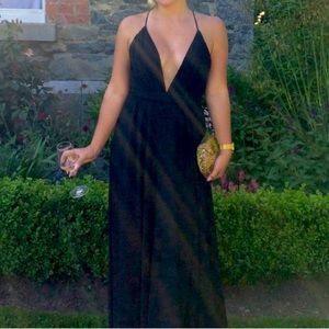 Gorgeous black chiffon gown